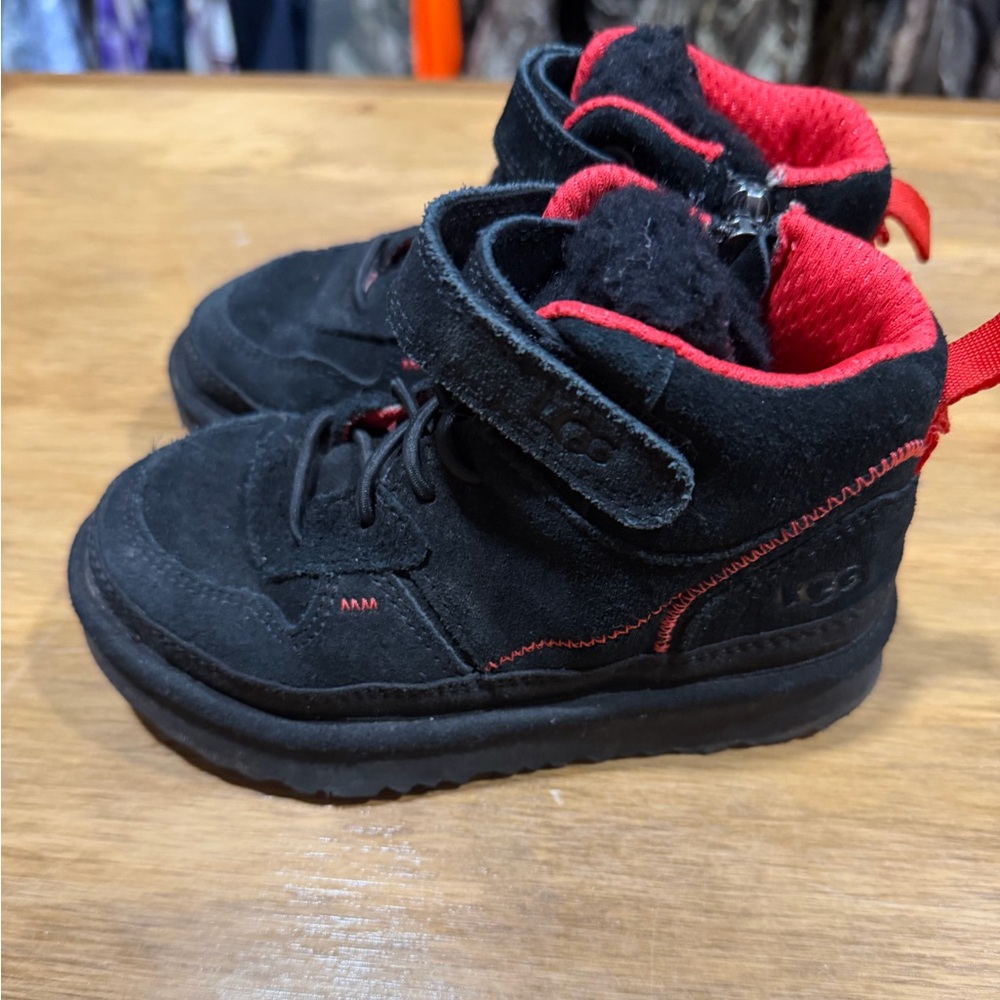 Black and Red Kids Boots